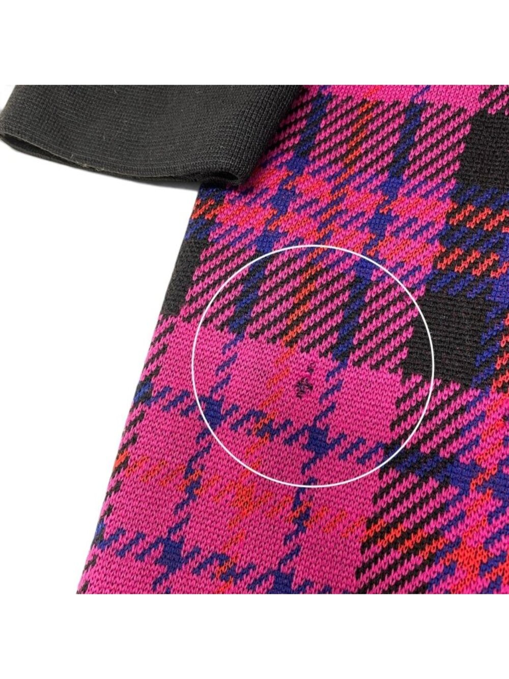 Saint Laurent Double Breasted Chesterfield Knit Coat Plaid Multicolor Wool - Picture 8 of 12